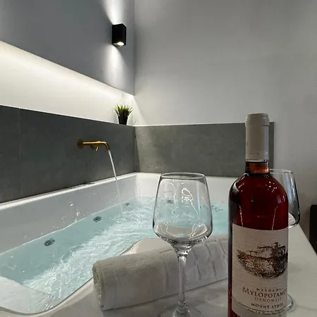 דירה Botanica Noir Jacuzzi Valaoritou *